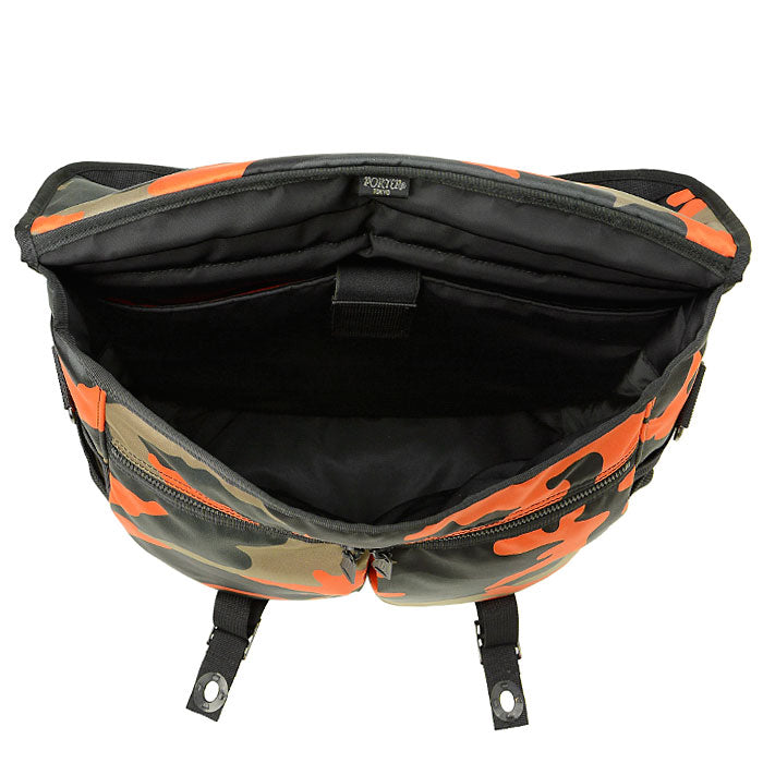PORTER: Ps Camo Shoulder Bag (Woodland Orange) | DSMG E-SHOP