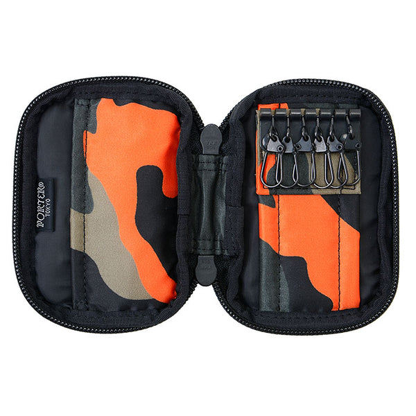 PORTER - Ps Camo Key Case - (Woodland Orange)