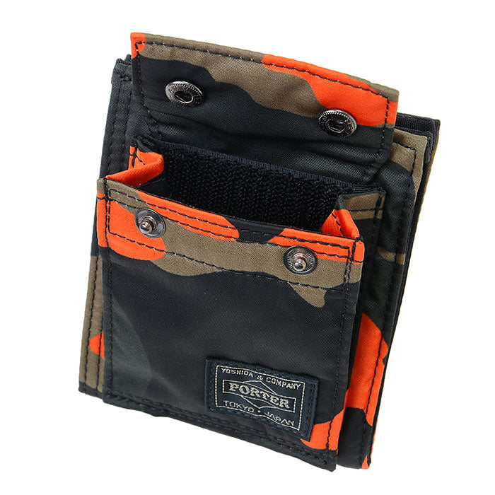 PORTER - Ps Camo Wallet (S) - (Woodland Orange)