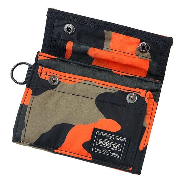 PORTER - Ps Camo Wallet - (Woodland Orange)