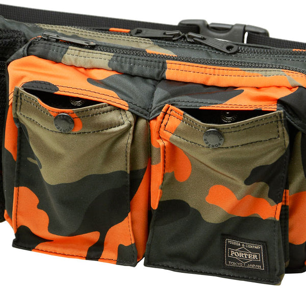 PORTER - Ps Camo Waist Bag - (Woodland Orange)