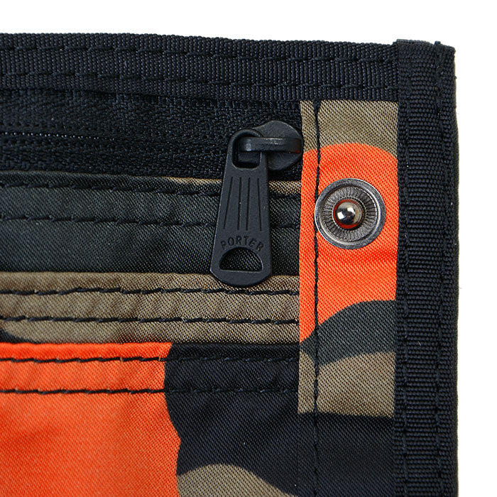 PORTER: Ps Camo Wallet (S) (Woodland Orange) | DSMG E-SHOP