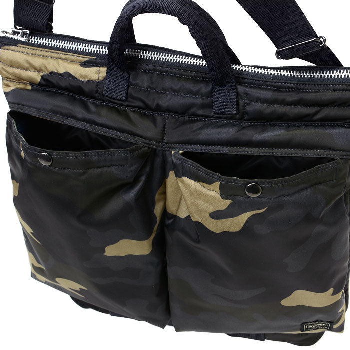 PORTER: Counter Shade Helmet Bag (Woodland Khaki) | DSMG E-SHOP