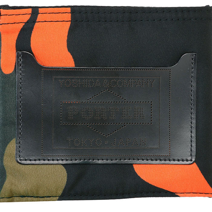 PORTER: Ps Camo Wallet (S) (Woodland Orange) | DSMG E-SHOP