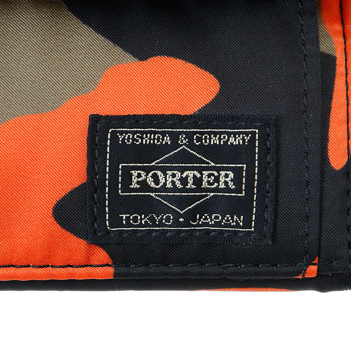 PORTER: Ps Camo Wallet (Woodland Orange) | DSMG E-SHOP
