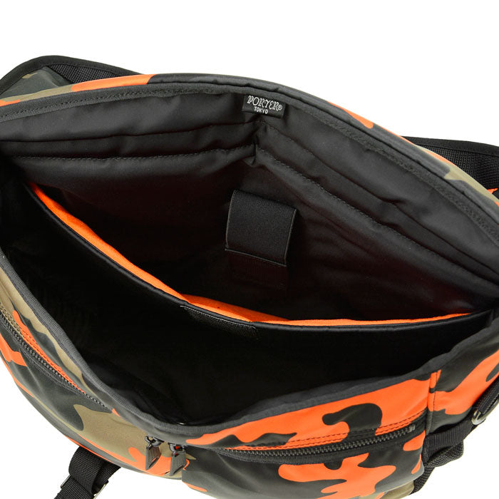 PORTER - Ps Camo Shoulder Bag - (Woodland Orange) view 19