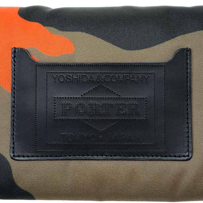 PORTER: Ps Camo Long Wallet (Woodland Orange) | DSMG E-SHOP