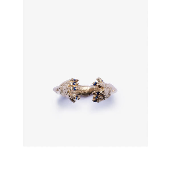 ALICE WAESE - Maia With Blue Painted Nails - (Gold/Blue)