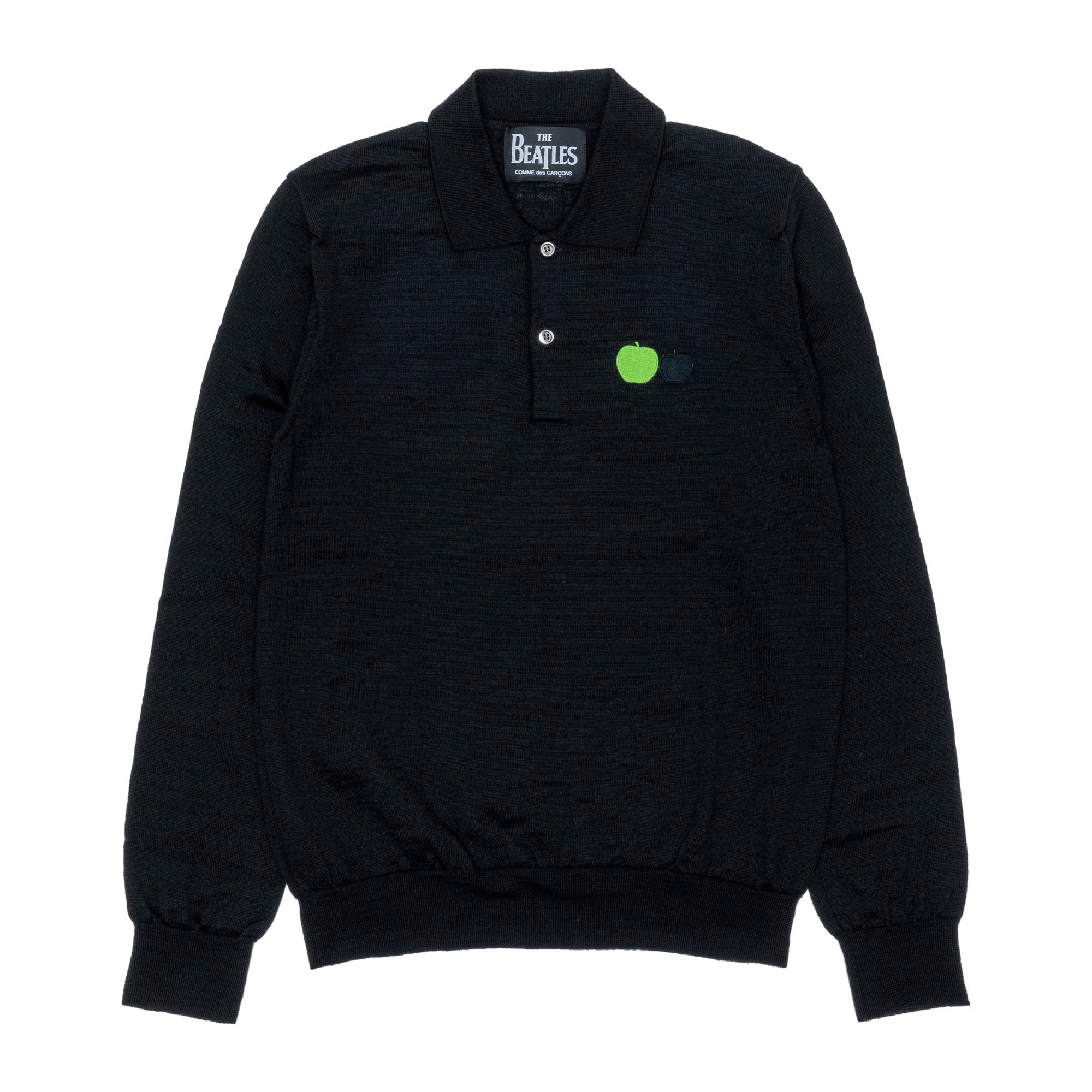 THE BEATLES CDG - One Point Knit Polo - (Black) view 1
