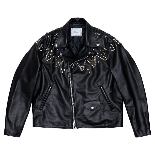 SACAI - Studded Leather Jacket - (24-03735M)