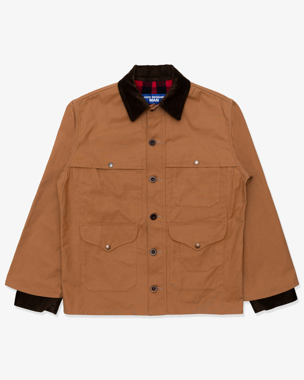 JUNYA WATANABE MAN - Cotton Oxford X Cotton Flannel Check Filson W Name - (Beige X Blk/Red)