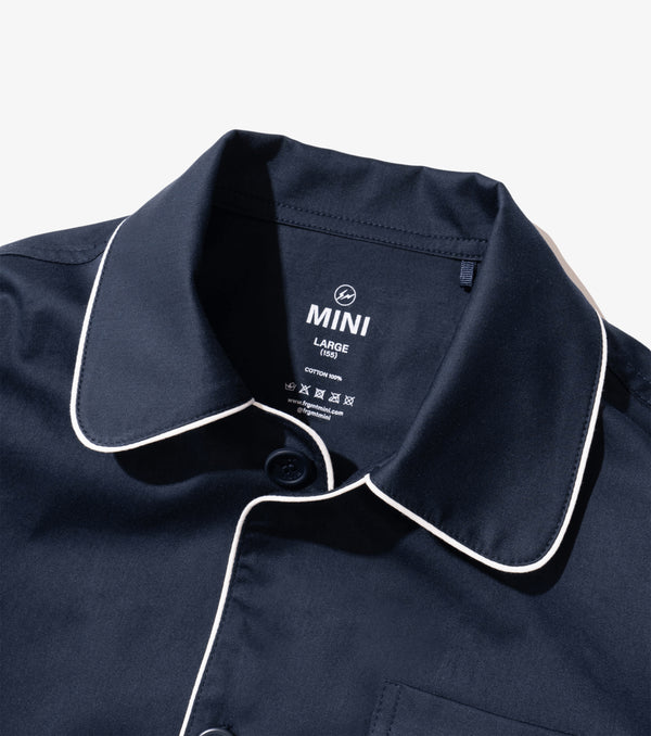FRGMT_MINI - Kids Classic Pyjama Set - (Navy + O/White Piping)