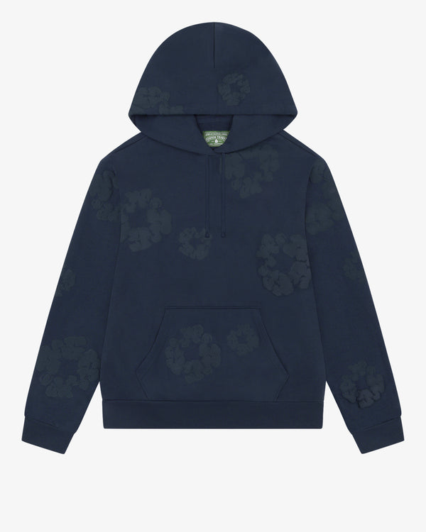 DENIM TEARS - Mono Wreath Hoodie - (Navy)