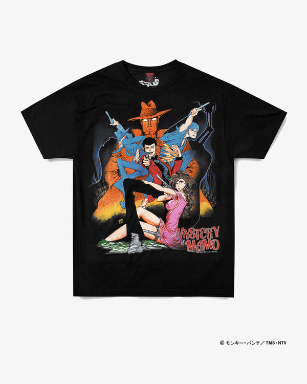 Geeks Rule - Lupin the 3rd: The Mystery of Mamo × GEEKS RULE SILKSCREEN PRINTING T SHIRT - (Black)