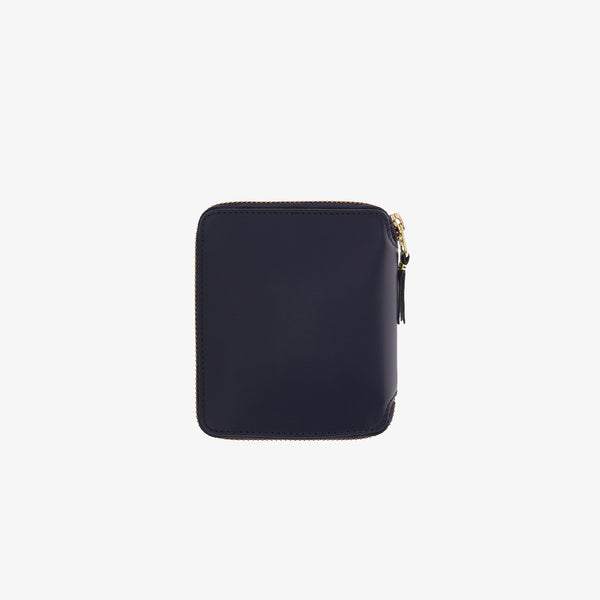 CDG WALLET - Classic Zip-Around Wallet - (Navy)