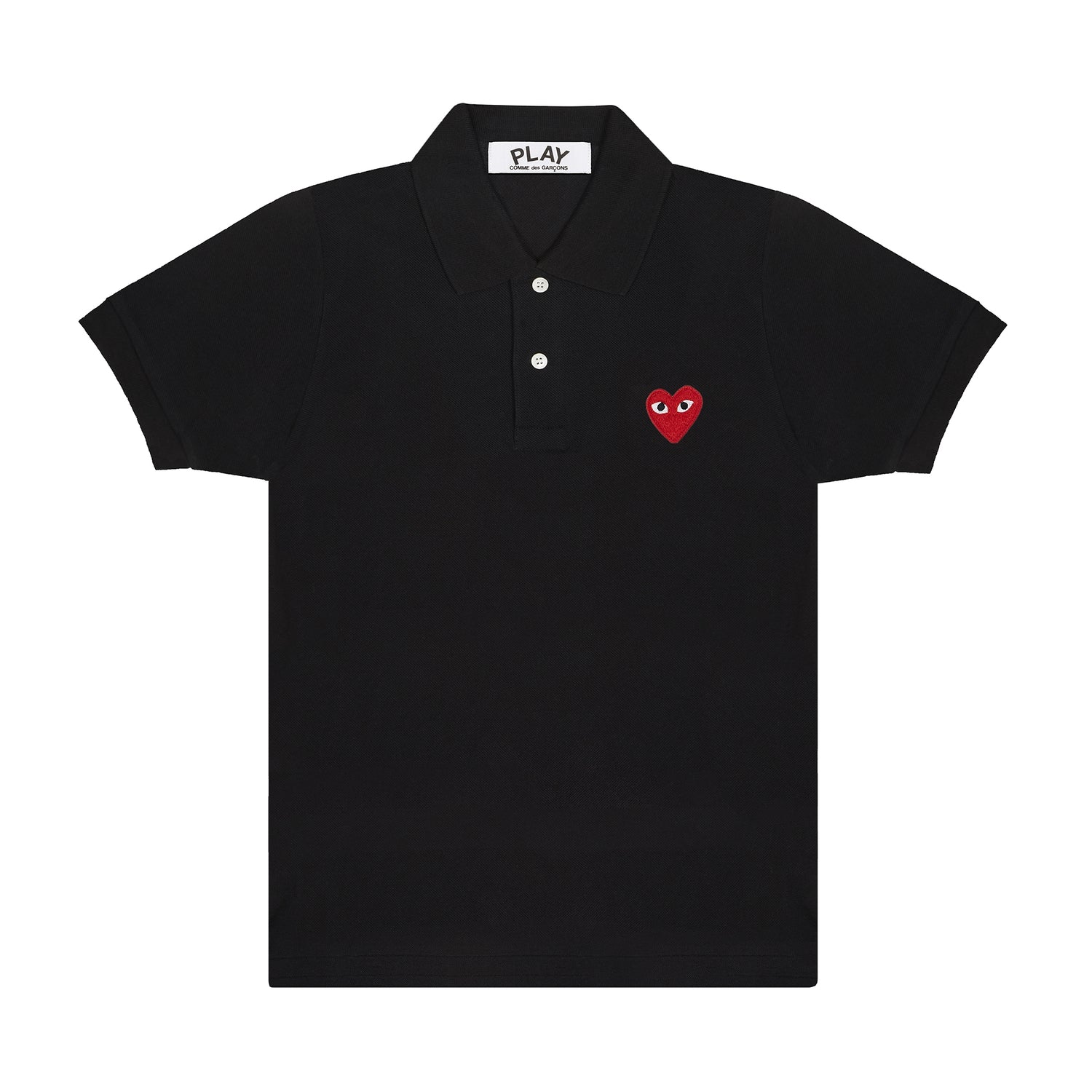 PLAY COMME des GARÇONS: Unisex Polo (BLACK) | DSMG E-SHOP