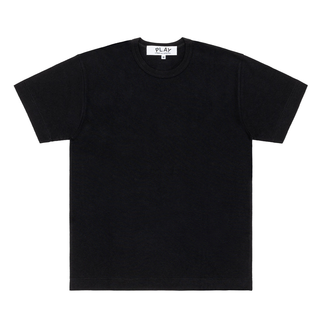 PLAY CDG: Unisex Back Printed T-Shirt (BLACK) | DSMG E-SHOP