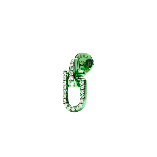 EERA - Reine Earring Pave - (Green)