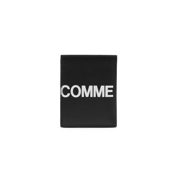CDG WALLET - Huge Logo Card Case B - (Black)