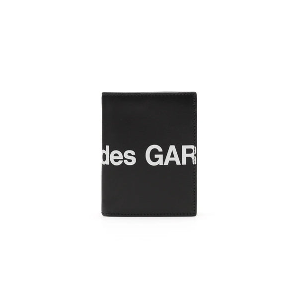 CDG WALLET - Huge Logo Card Case B - (Black)