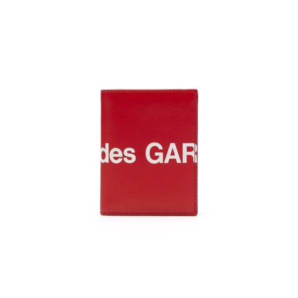 CDG WALLET - Huge Logo Card Case B - (Red)