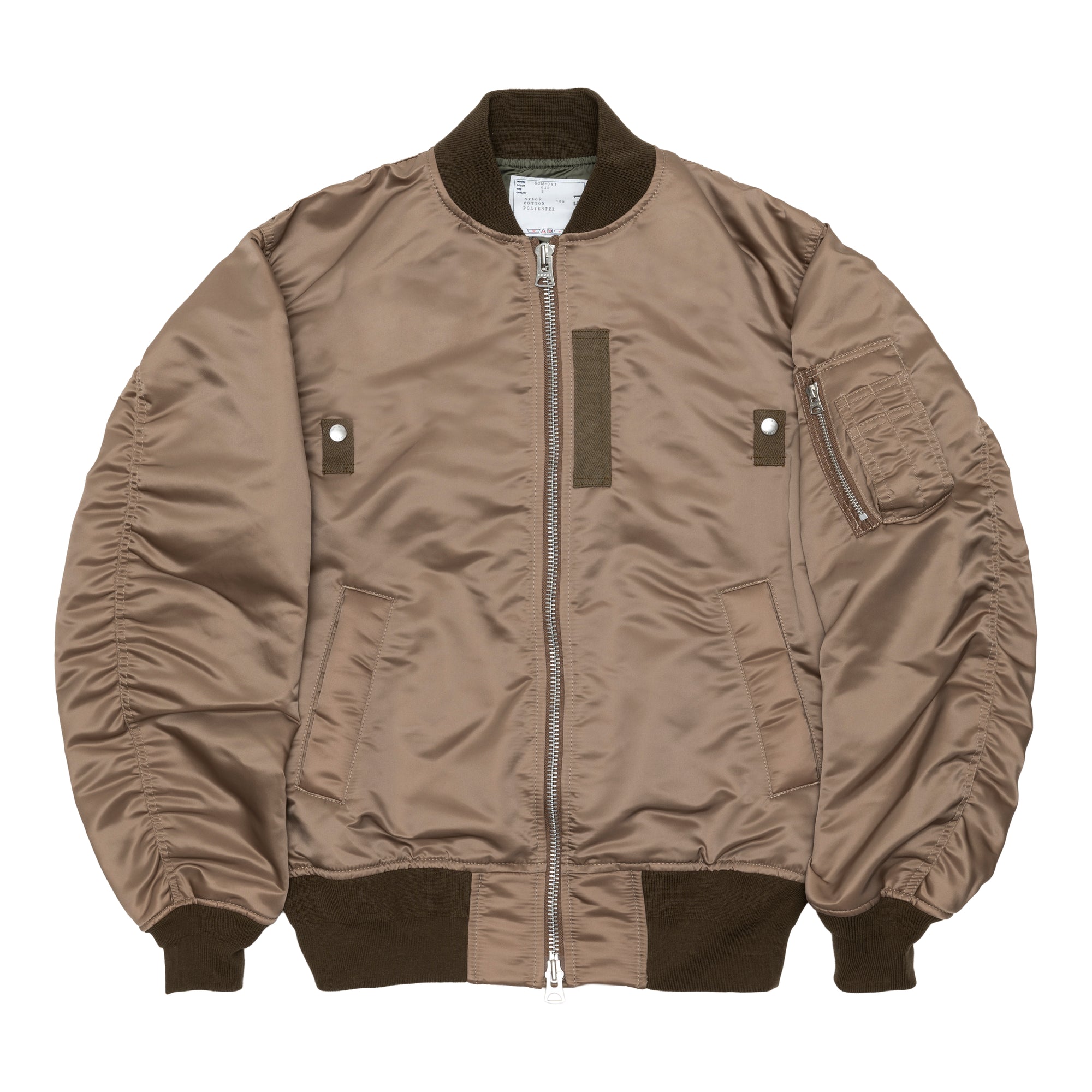 SACAI - NYLON TWILL BLOUSON(MENS) - (D/BEIGE)