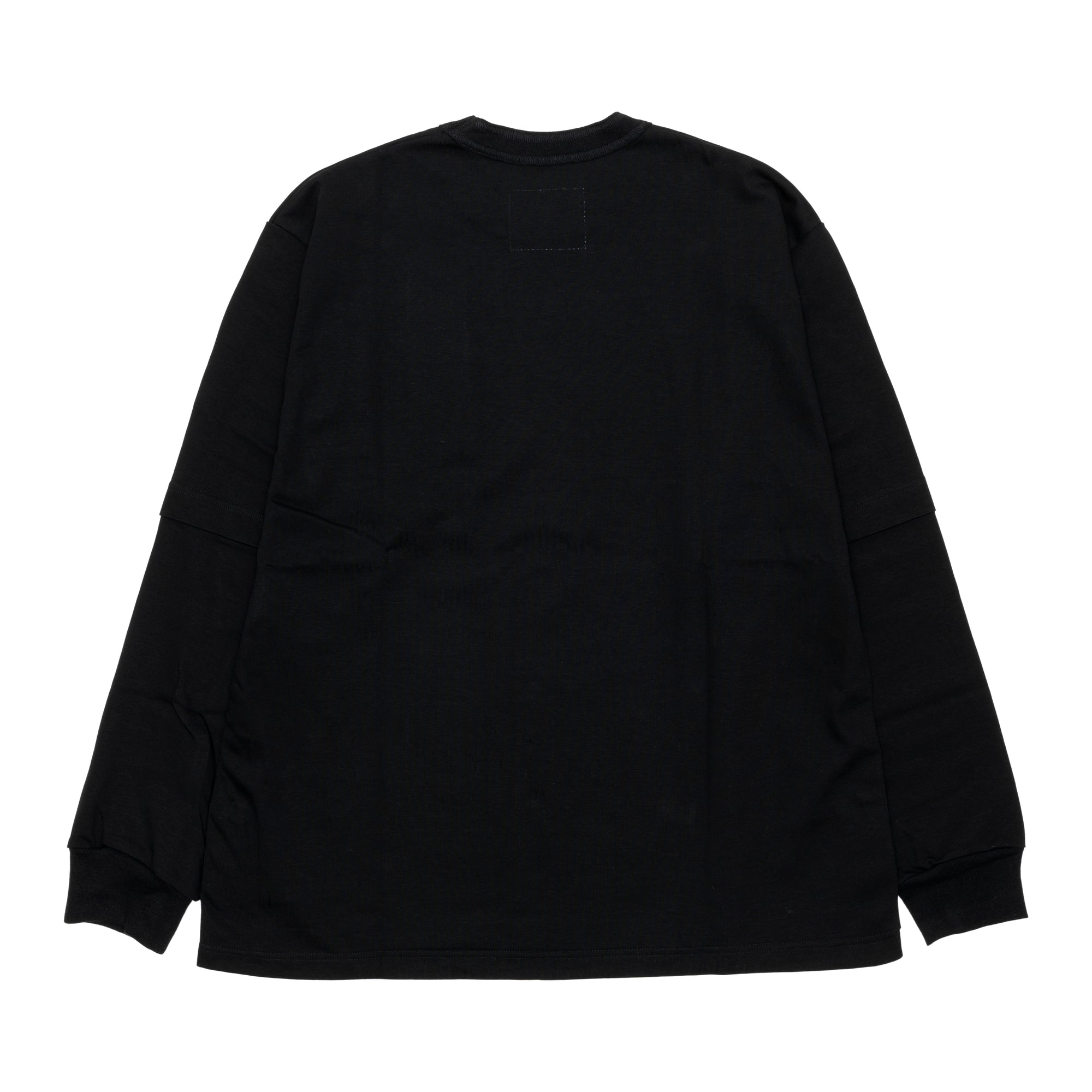 SACAI - S Cotton Jersey L/S T-Shirt - (Black) view 2