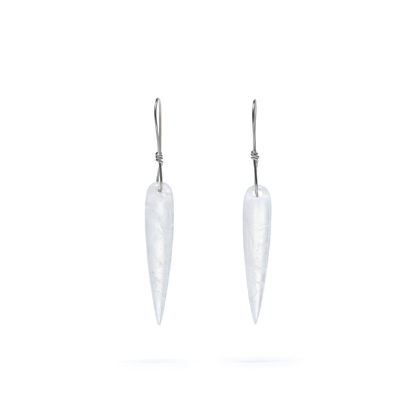 SOPHIE BUHAI - Spear Earrings, Quartz - (Qtz)