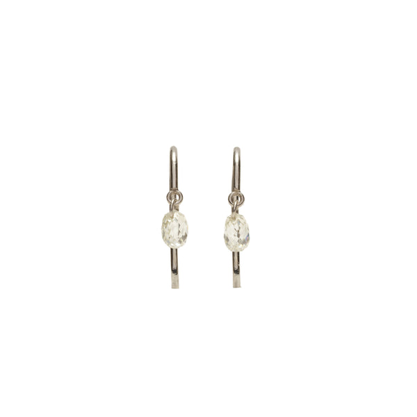 WILLIAM WELSTEAD - Briolette Dia Earrings - (Plat)