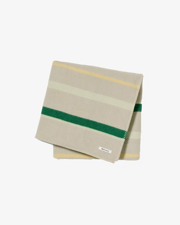 AURALEE × TEKLA - Lambswool Blankets - (Pine Stripes)