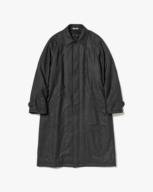 AURALEE - Super Light Wool Padded Coat - (Top Charcoal)