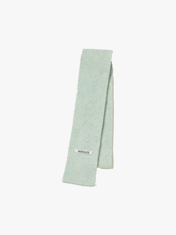 AURALEE - Cashmere Nep Knit Stole - (Mix Mint)