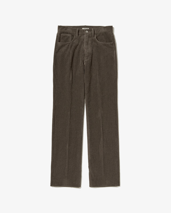 AURALEE - Wool Cashmere Corduroy 5P Pants - (Smoky Brown)
