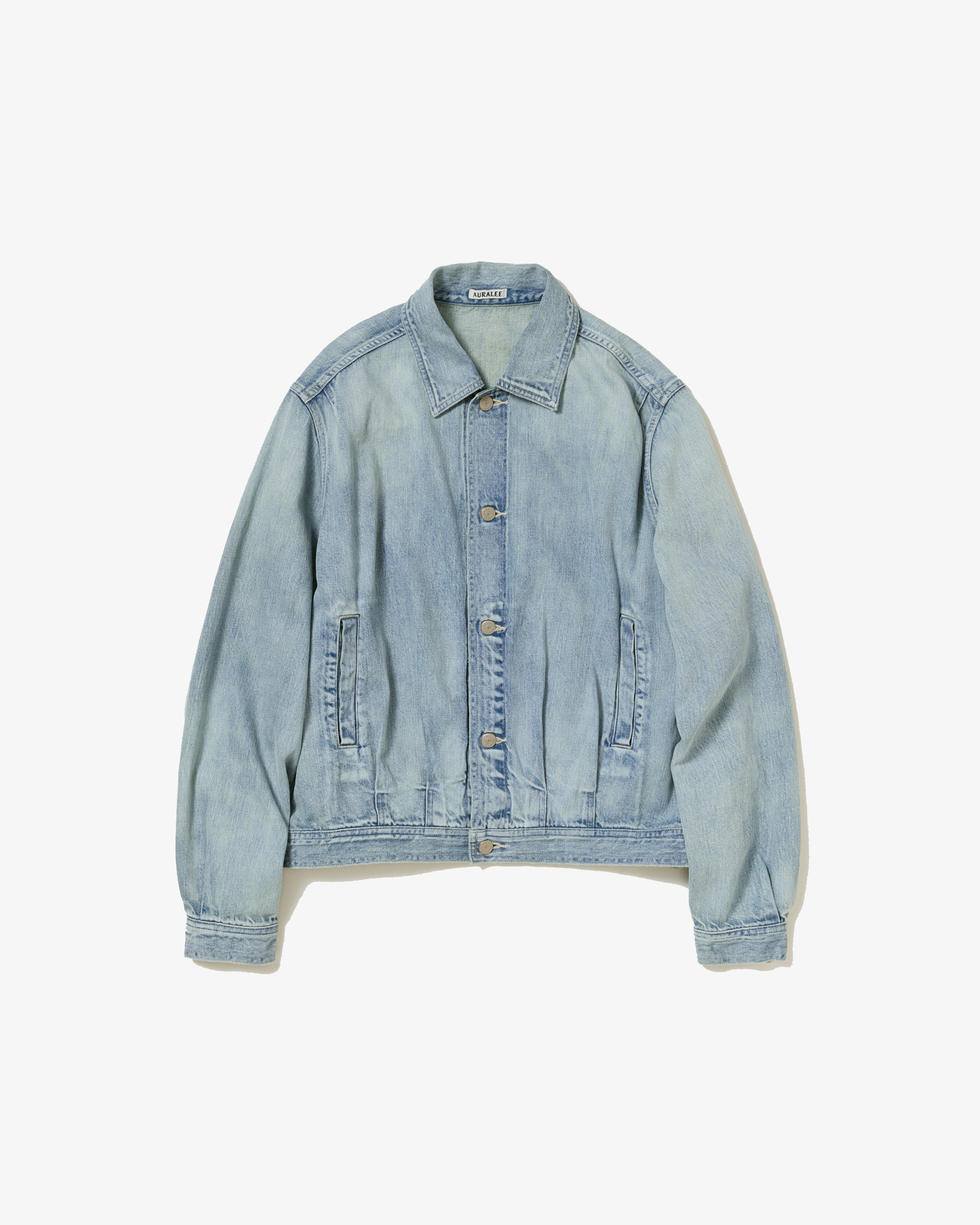 オーラリー SELVEDGE FADED LIGHT DENIM BLOUSON AURALEE: FADED SELVEDGE LIGHT DENIM BLOUSON (LIGHT INDIGO) | DSMG