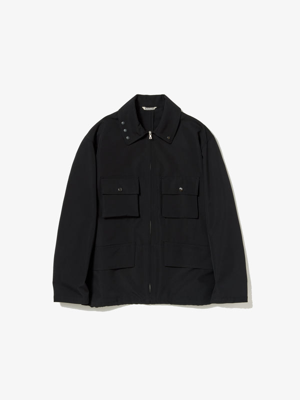 AURALEE - WOOL MAX CANVAS BLOUSON - (BLACK)