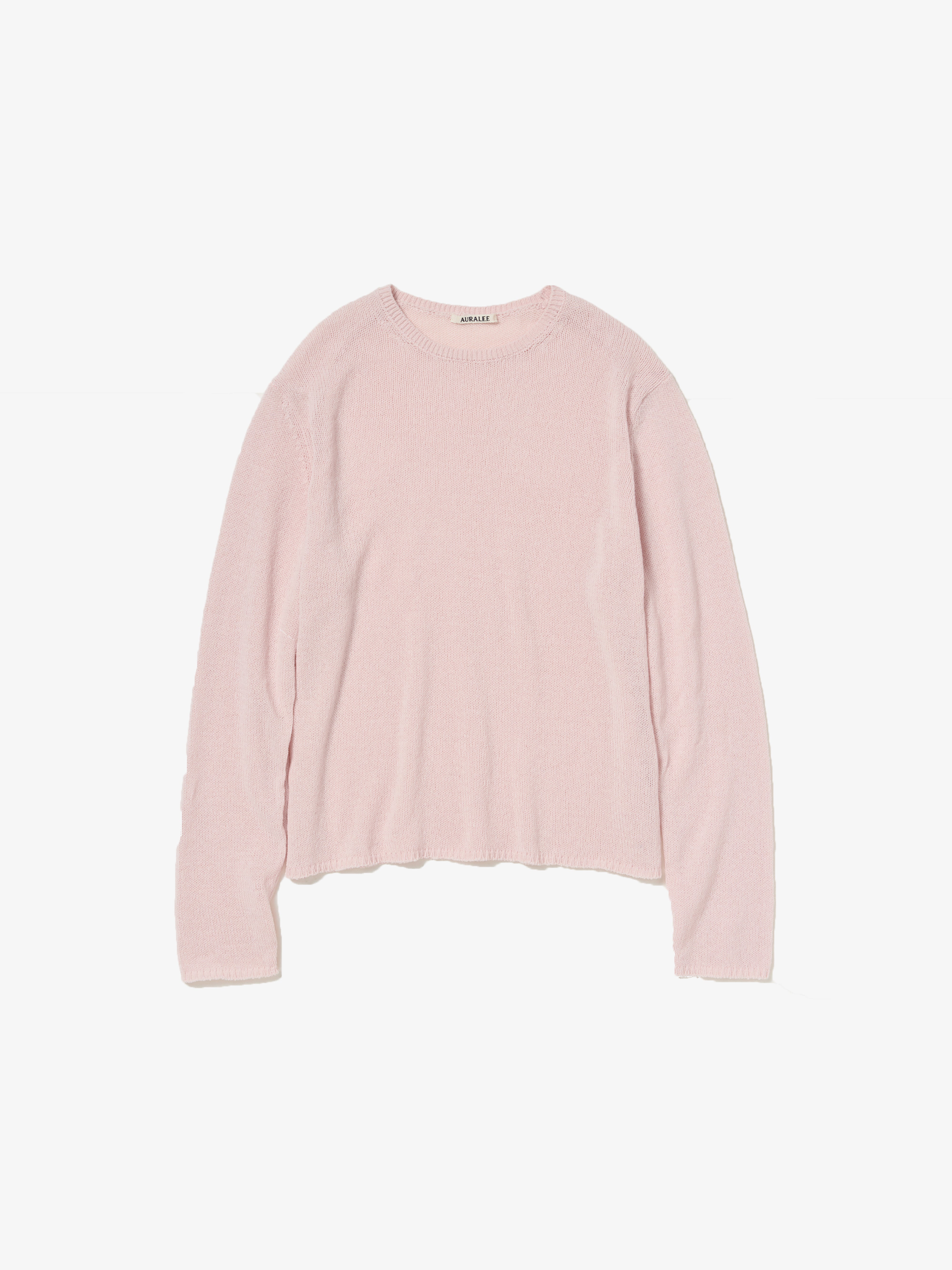 AURALEE: SUMMER CASHMERE KNIT P/O (LIGHT PINK) | DSMG E-SHOP