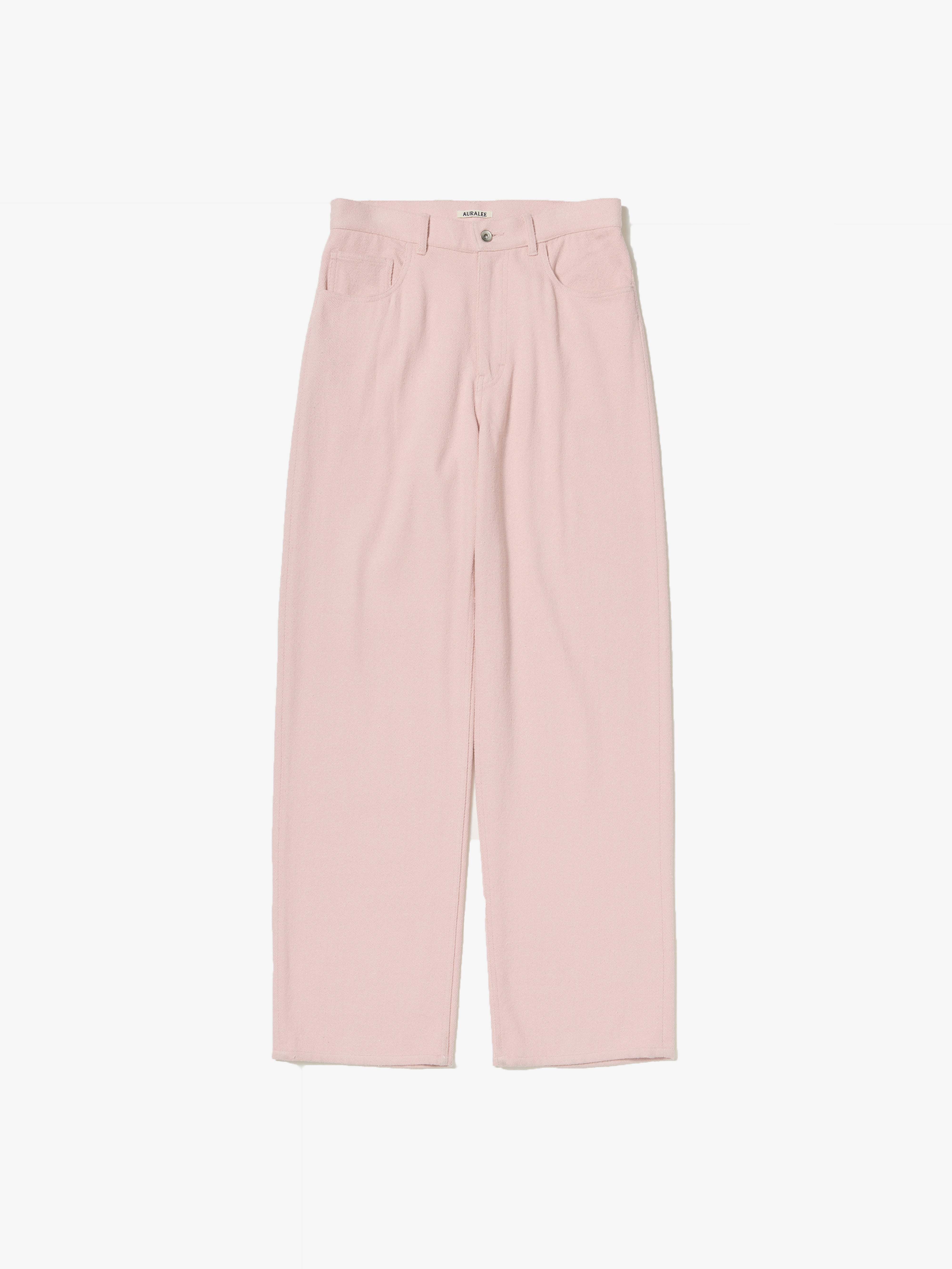 AURALEE SILKNEP DENIM 5P WIDE PANTS サイズ4 AURALEE: SILK NEP DENIM 5P WIDE PANTS (DUSTY PINK) | DSMG E-SHOP