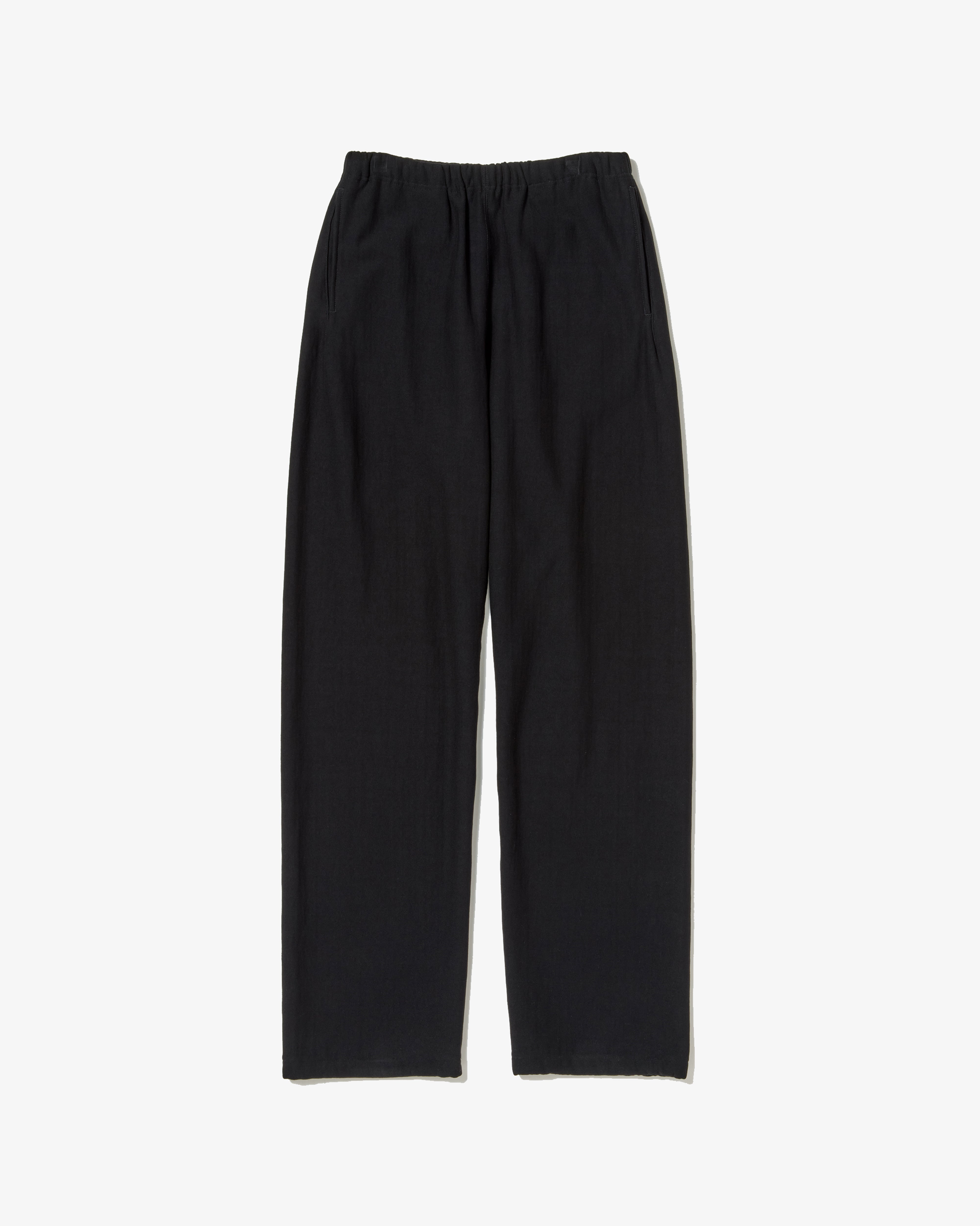AURALEE: SMOOTH SOFT BD SWEAT PANTS (BLACK) | DSMG E-SHOP