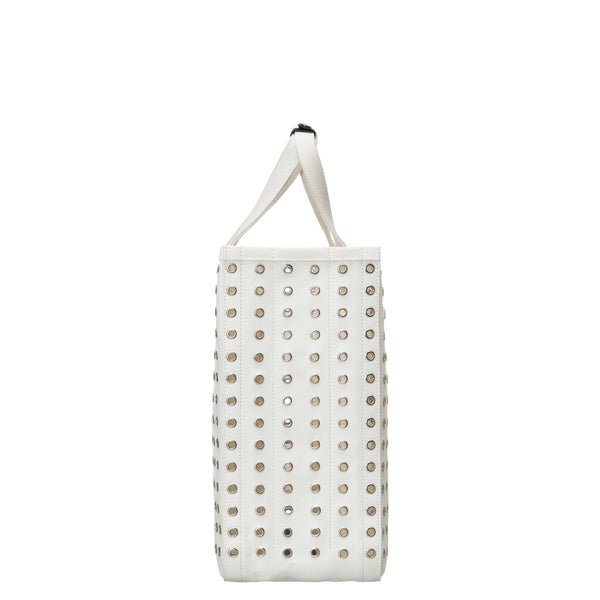 CHACOLI - 01 EYELET TOTE W400 X H380 X D180 - (WHITE)