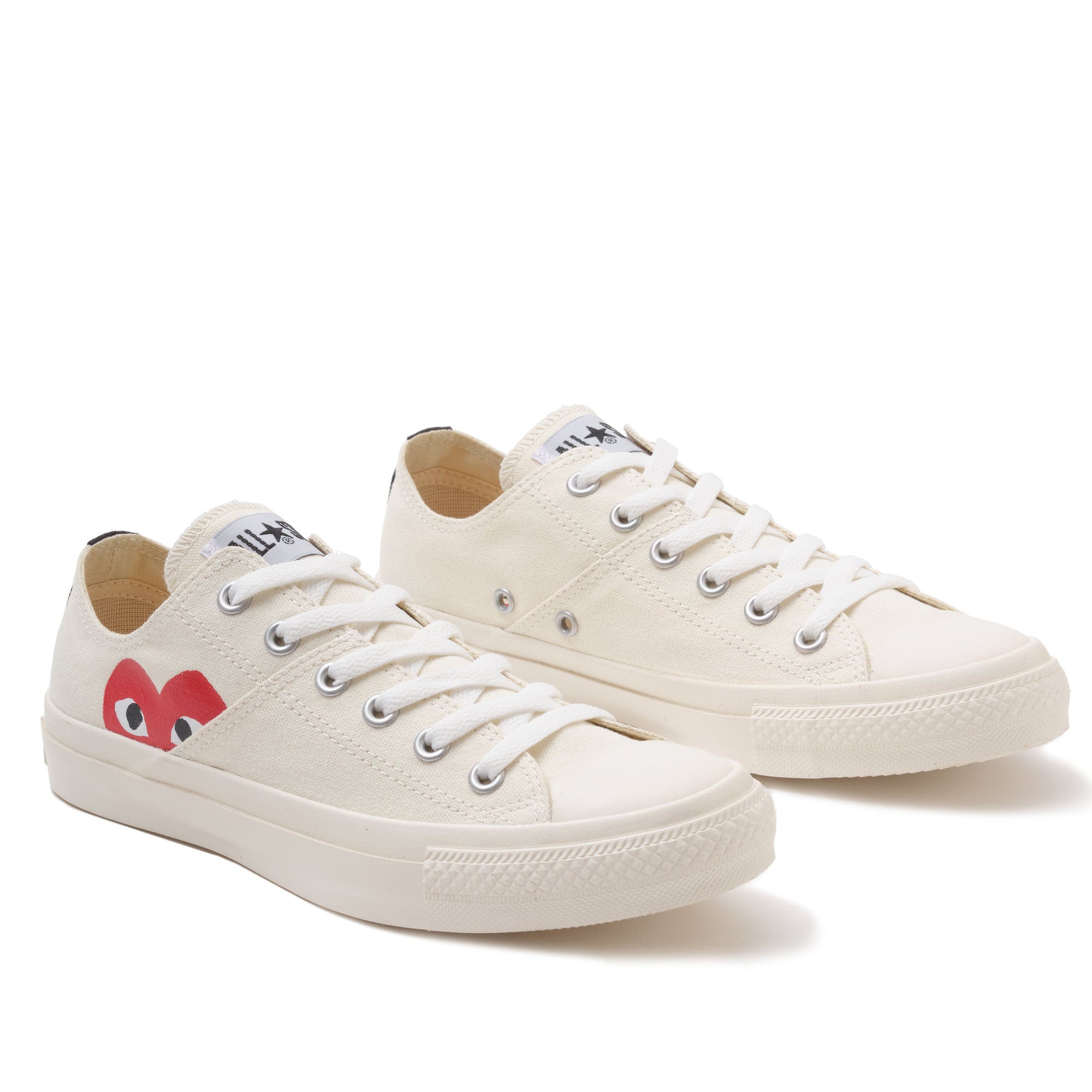 PLAY CDG CONVERSE - ALL STAR LOW - (WHITE) view 3