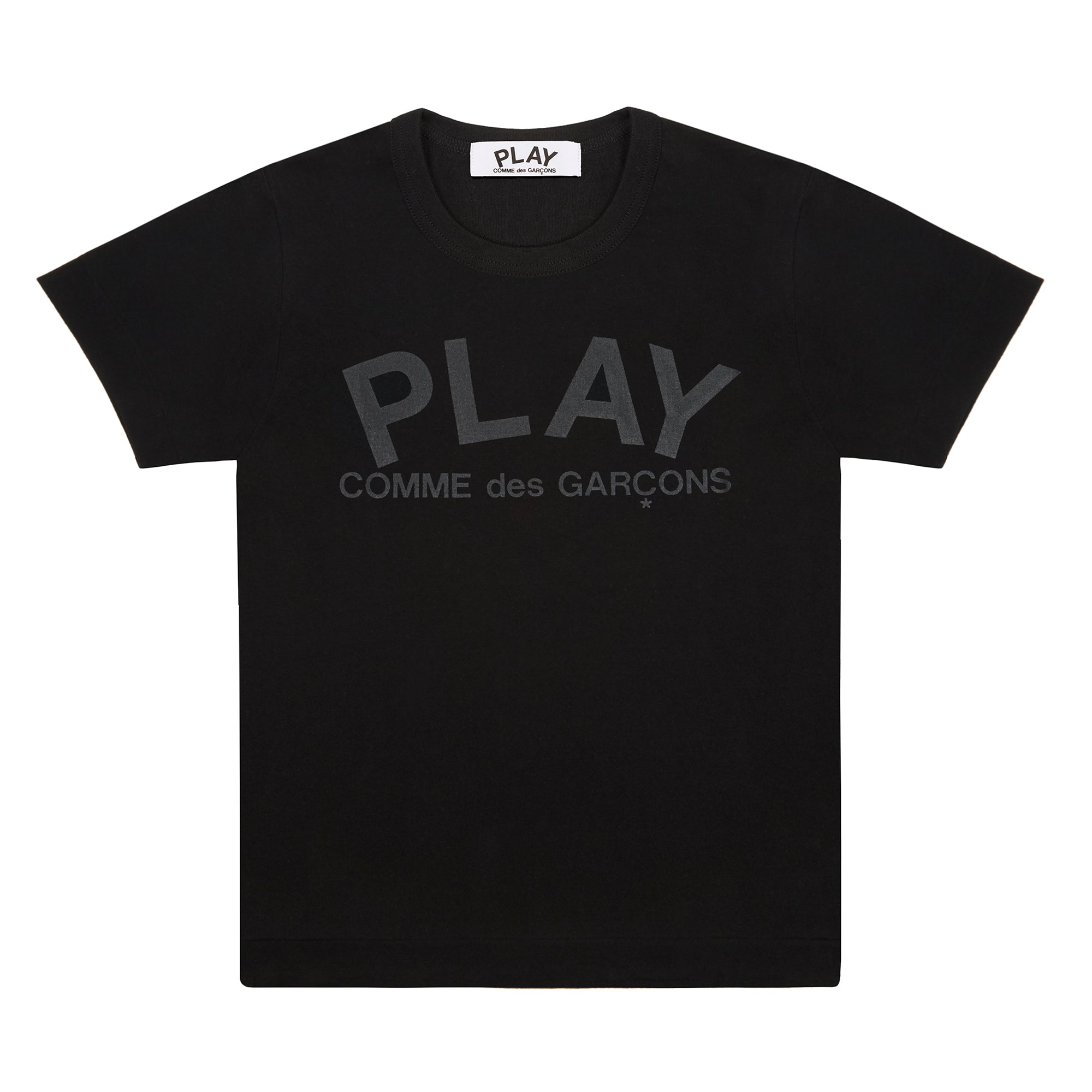 PLAY CDG - COTTON JERSEY LOGO PRINT - (BLACK) view 1