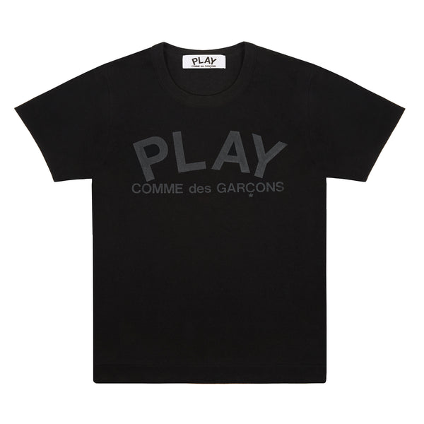 PLAY CDG - COTTON JERSEY LOGO PRINT - (BLACK)
