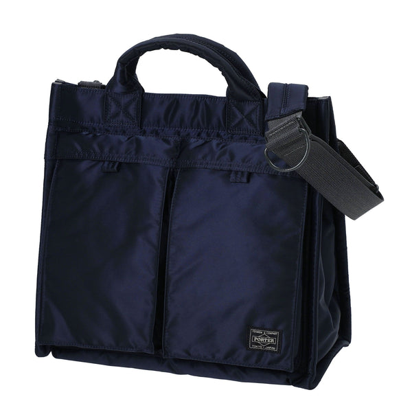 PORTER - PX TANKER 2Way Vertical Tote Bag M(Iron Blue)