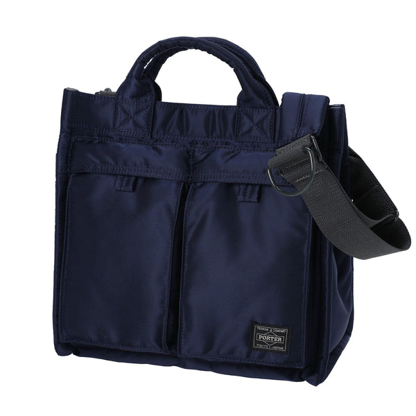 PORTER - PX TANKER 2Way Vertical Tote Bag S(Iron Blue)