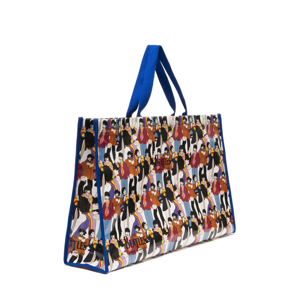 The Beatles CDG - Submarine Print Tote Bag Blue - (VZ-K243-051)