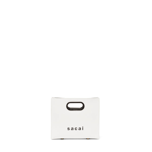 SACAI - WOMENS PRE NEW SHOPPER BAG SMALL - (WHITE)