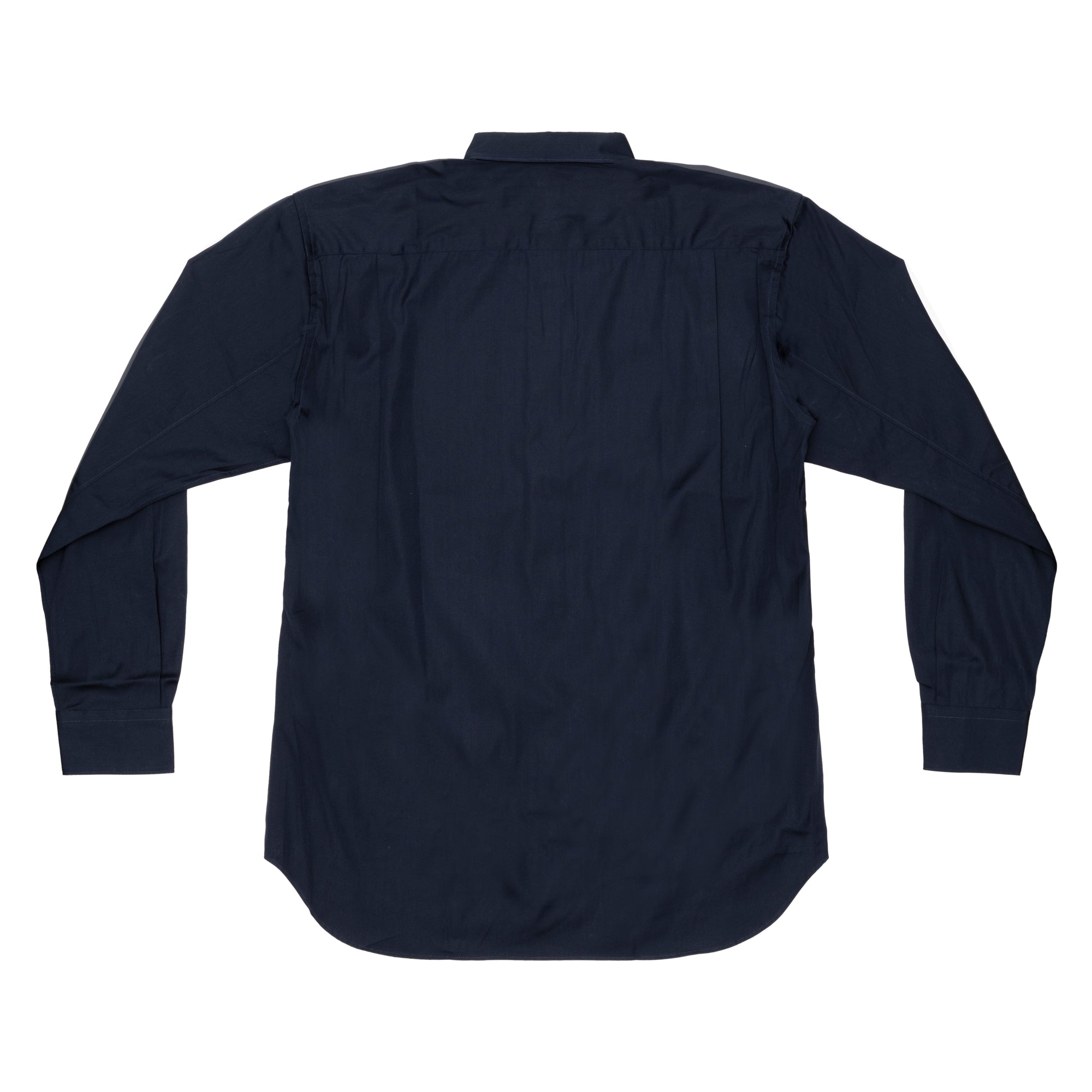 CDG SHIRT FOREVER - Cotton Poplin Narrow Classic Shirt - (Navy) view 2