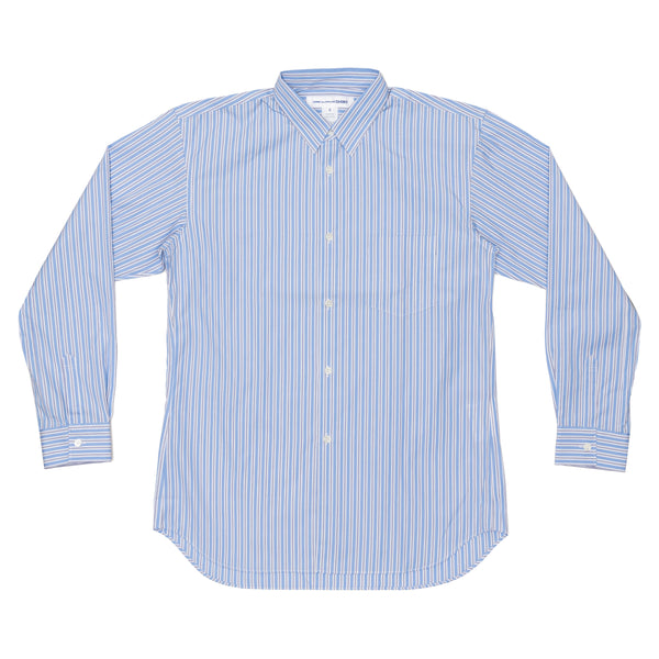 CDG SHIRT FOREVER - Yarn Dyed Cotton Poplin Narrow Classic Shirt - (Stripe11)