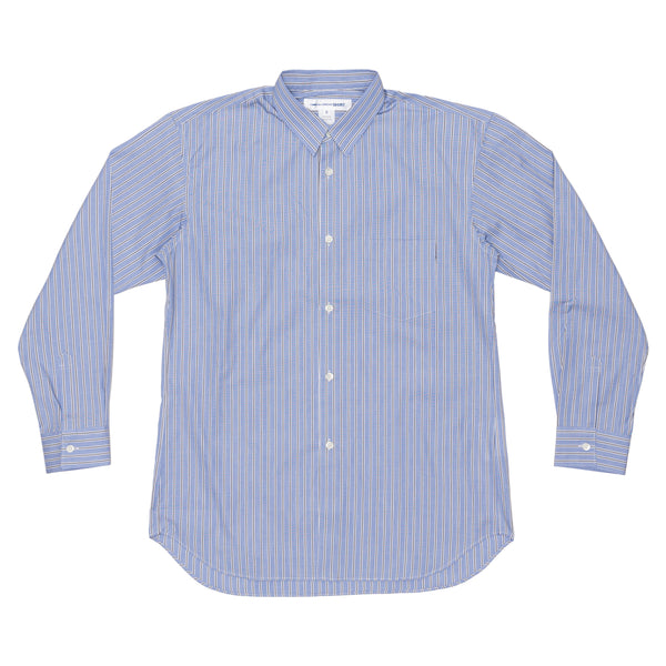 CDG SHIRT FOREVER - Yarn Dyed Cotton Poplin Narrow Classic Shirt - (Stripe13)