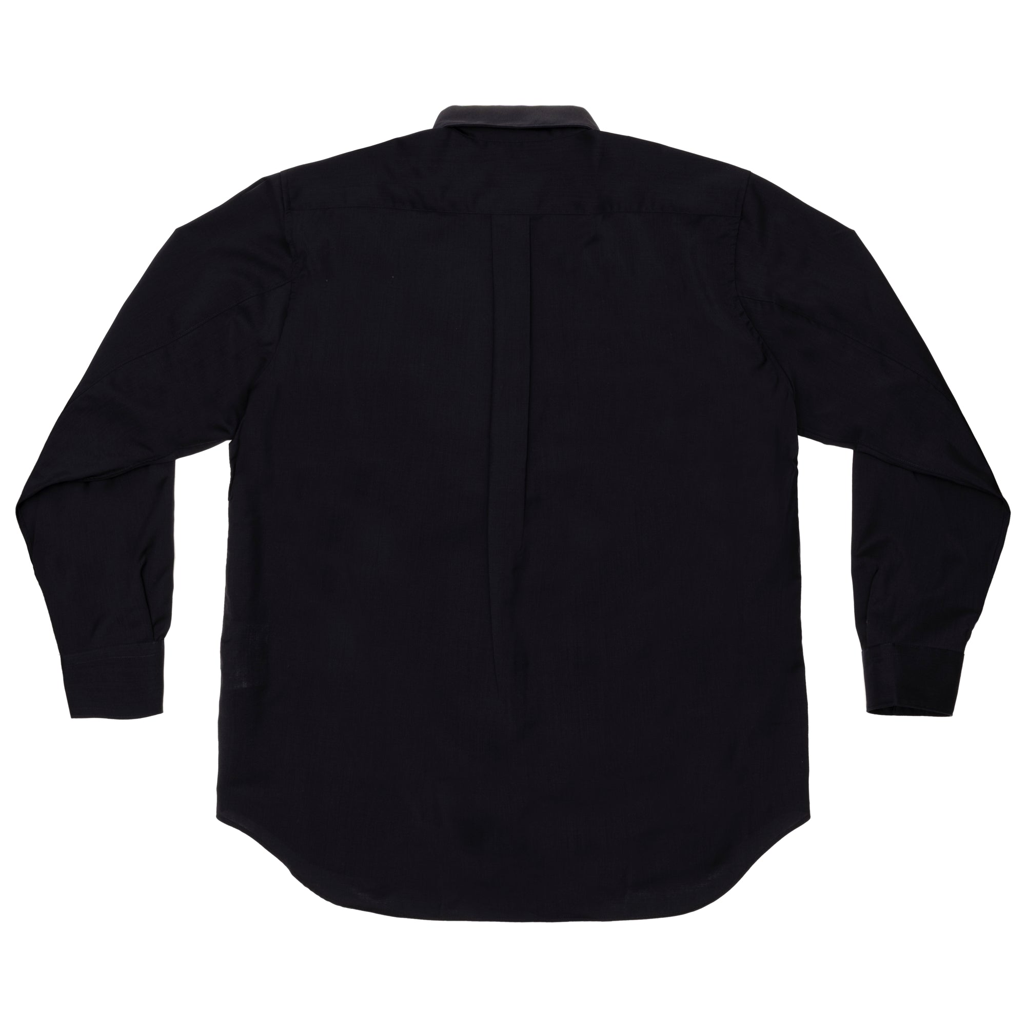 CDG SHIRT FOREVER - Wide Classic Fine Wool Shirt - (Navy) view 2